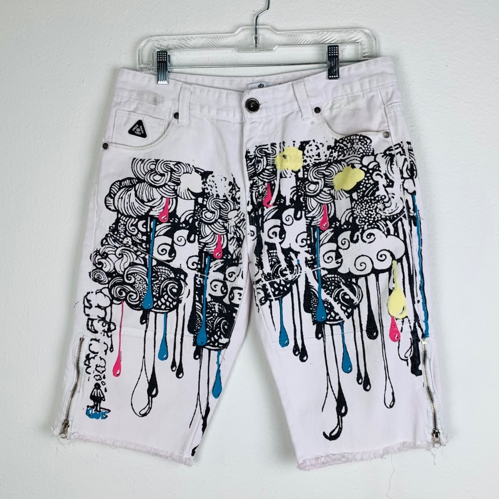 Uncle Ralph distressed jean shorts